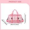 PVC Clear Tote Bag Casual Gym Pouch for Sports Events Beach Commuting Shopping