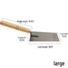 Bent Handle Stainless Steel Trowel - Bricklaying and Tiling Tool for Mortar and Plastering