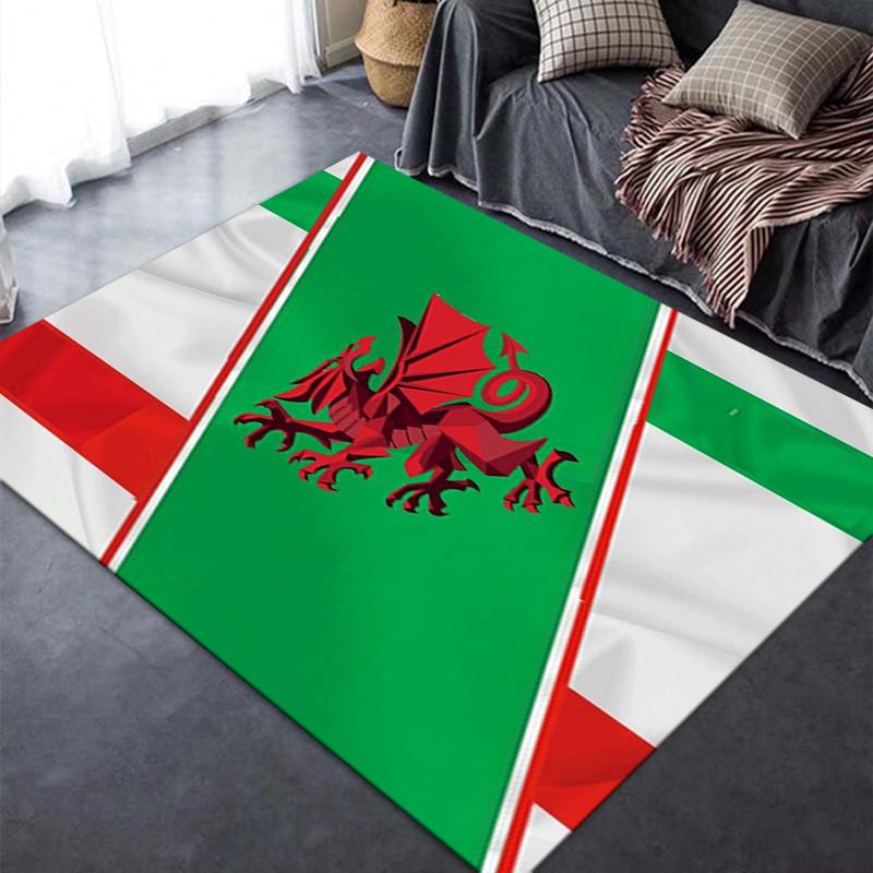 Nuovo Tappeto Wrexham AFC 2025 per Soggiorno Camera da Letto Casa Decorazione Divano, Tappetino Antiscivolo per Giochi Bambini
