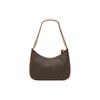 Michael Kors MK Jet Set Charm Monogram Kovový řetěz Plátěná taška přes rameno Dámská taška přes rameno Tmavě hnědá 32H1GT9C1B-BRN-ACORN