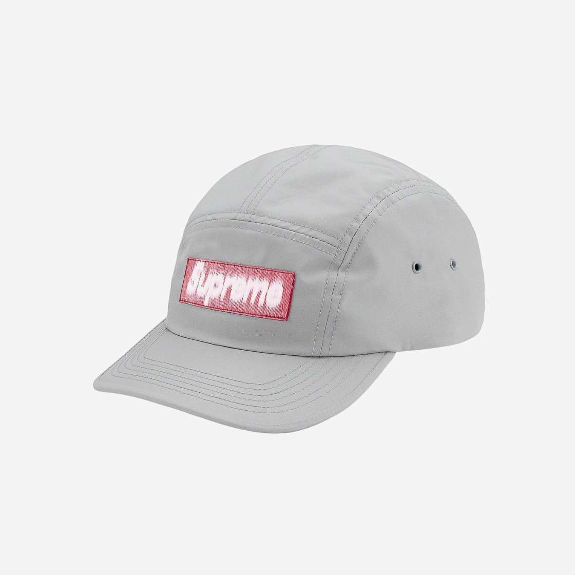 

Кепка Supreme Reversed Label Camp Серая 21SS -