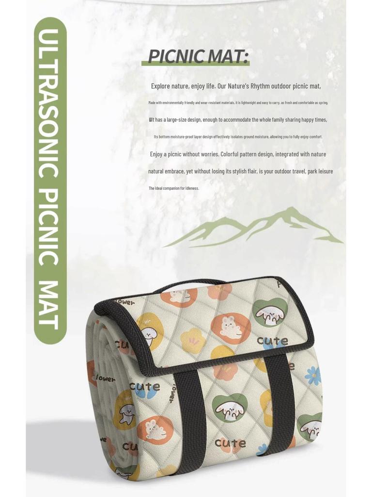 Waterproof Outdoor Picnic & Camping Mat: Thick, Moisture-Proof, Portable Lawn Cushion