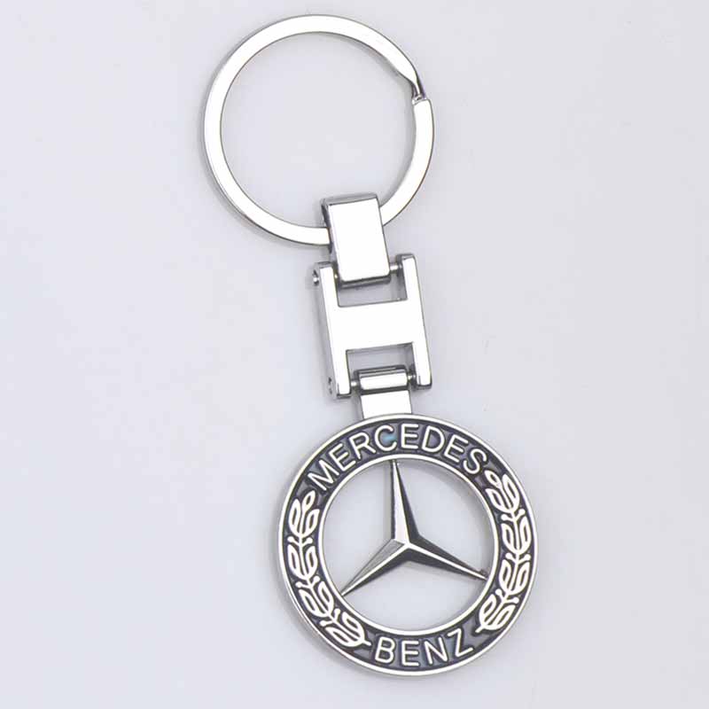 HOXL2 Leather/Metal Car Remote Key Cover Keychain Pendant Backpack For Mercedes Benz AMG A B C D M S R G Class GLA W176 W124 C260 C300