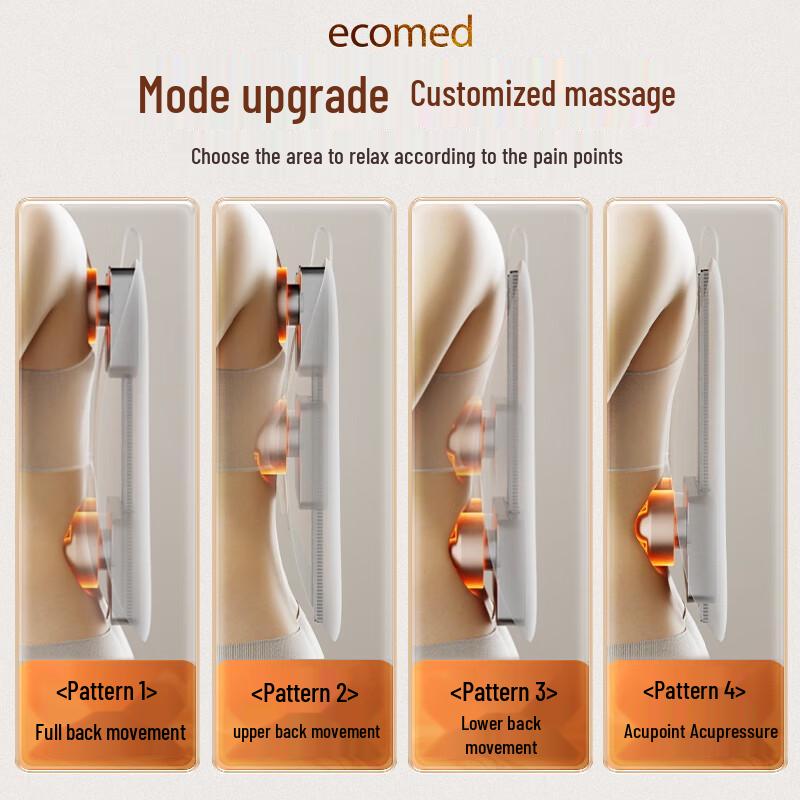 ecomed Wireless Portable Back & Neck Massage Cushion