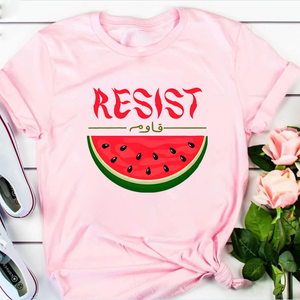Watermelon Resist Shirts This Is Not A Watermelon Shirt HuUnisex Rights Tee Watermelon Flag Tshirt Trendy Unisex Short Sleeves Tops