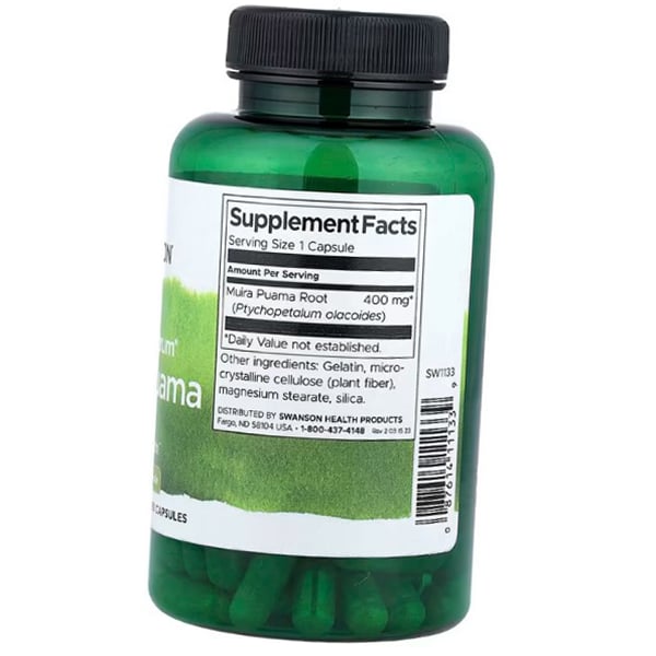 Radice di Muira Puama, Spettro Completo Muira Puama 400, Swanson 90 capsule (71280342)