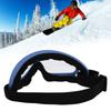 Ski Goggles PC Transparent Lenses UV Protection Windproof Adjustable Headband Snowboard Glasses for Men Women Dark Blue Frame