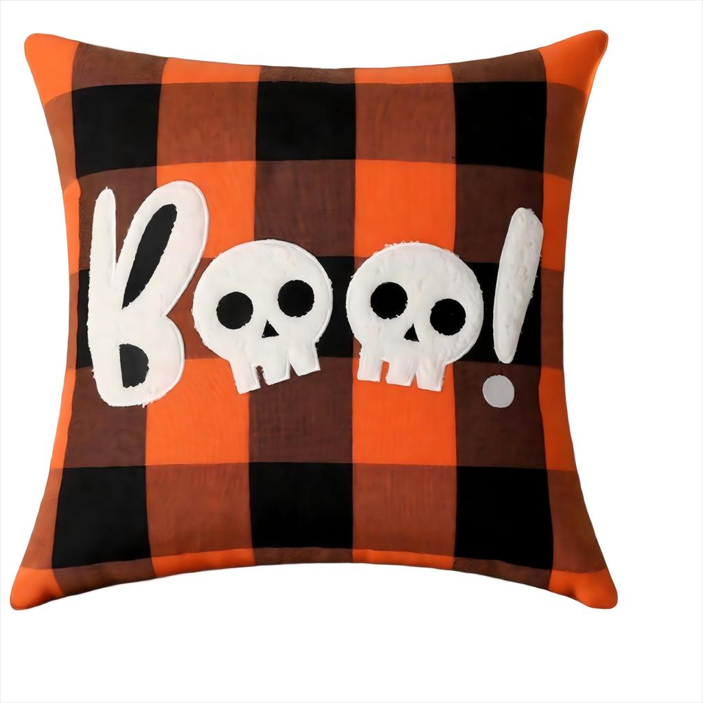 Halloween Printed Pillowcase Square Pillowcase Sofa Pillowcase No Core Comfortable Pillowcase