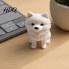Artistic Puppy Figurine 3D Printed Pomeranian Figurine Lifelike Dog Model Statue