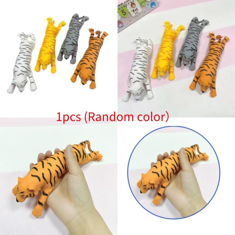 Tpr Slow Rebound Deformation Tiger Pinch Toy For Stress Relief And Fun Children And Youth Ages 3-35