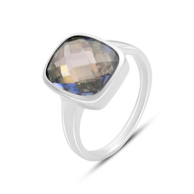Silver Ring with Mystic Topaz 8.181ct, Product Weight 4.74 G (2151227)
