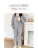 Maternity Lounge Set: Loose-Fit Plus Size Pajamas for Spring & Autumn - Ideal for Postpartum Nursing & Homewear