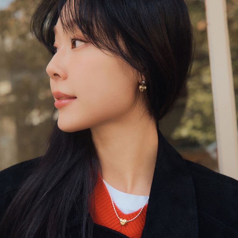 

MIDNIGHT MOMENT bumpy love ball chain necklace MIX