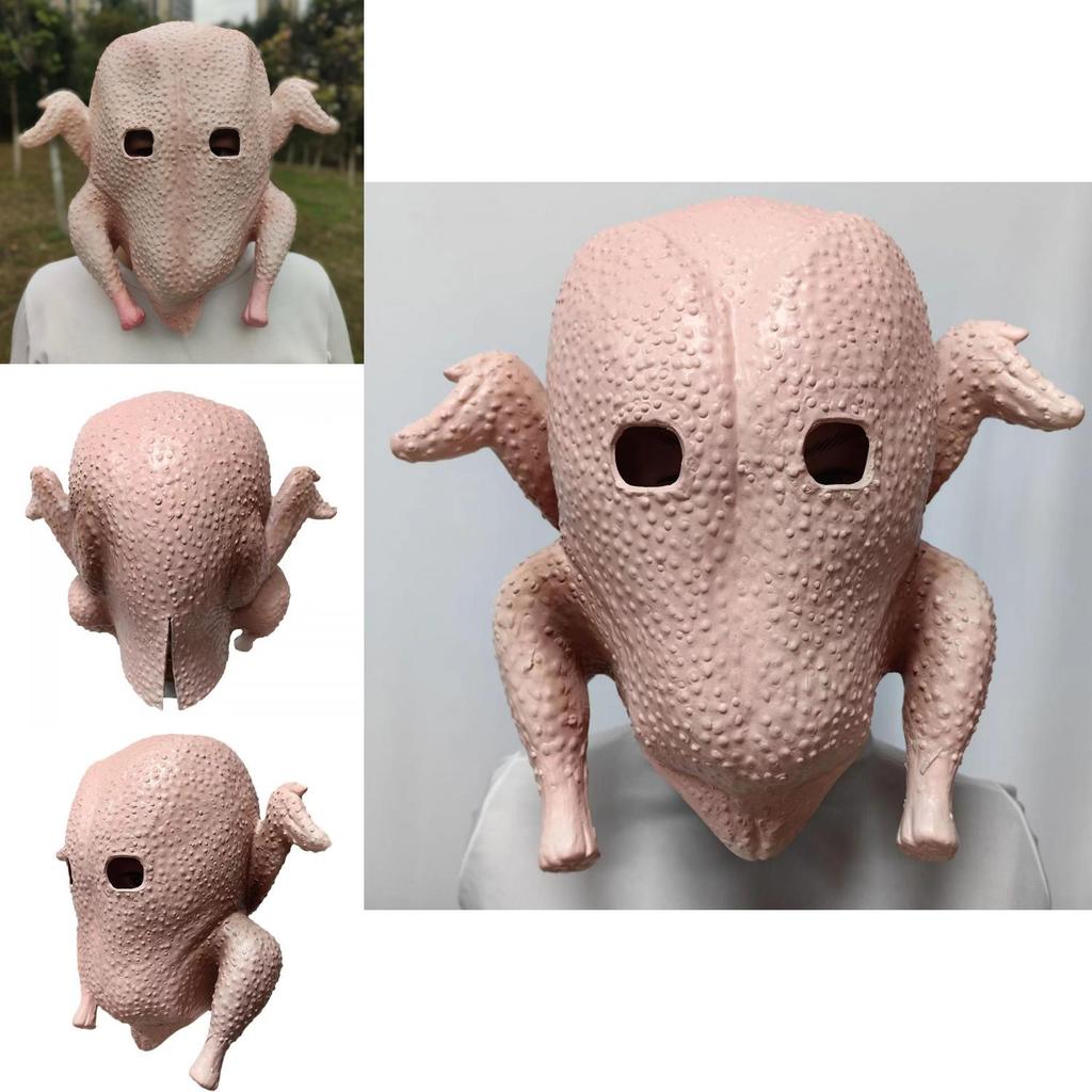 Latex Chicken Mask For Halloween And Festival Celebrations With Funny Design