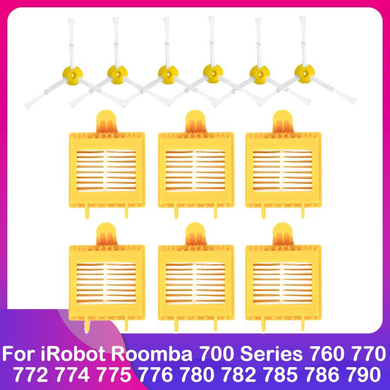 Fit For iRobot Roomba 700 Series 770 780 790 772 774 775 776 760 782 785 786 Main Side Brush Hepa Filter Wheel Accessories Spare