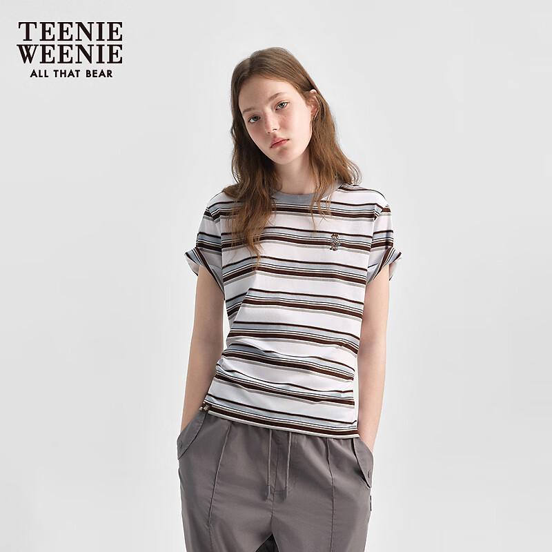 Teenie Weenie Women's Striped Bear T-Shirt