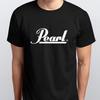 Men's and Women's T-shirts PEARL DRUMS T-SHIRT Sizes S _ 4 XL Black White