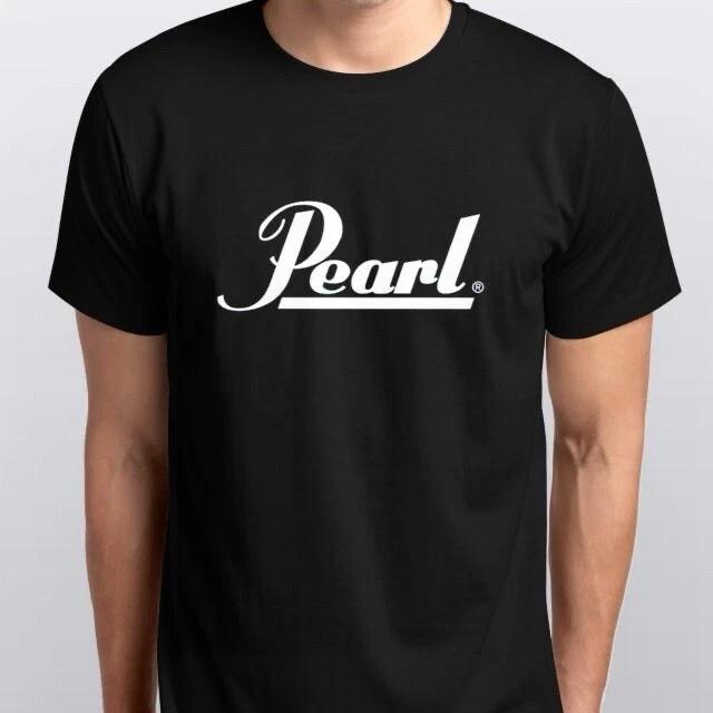 Мужские и женские футболки PEARL DRUMS T-SHIRT размеры S _ 4 XL черный белый M
