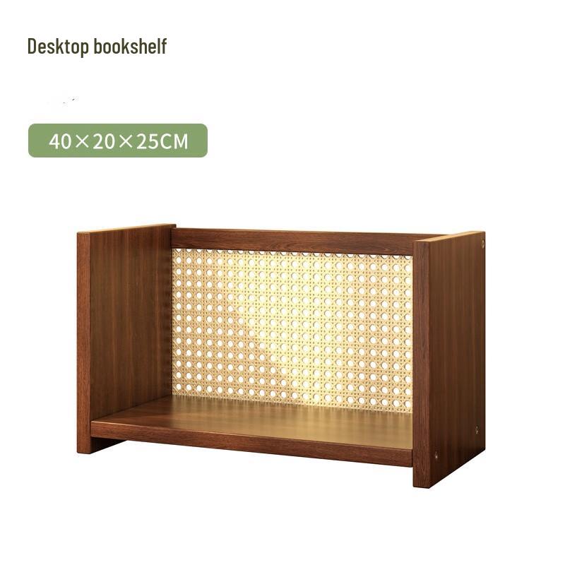 Simple Wooden Desk Bookshelf Organizer