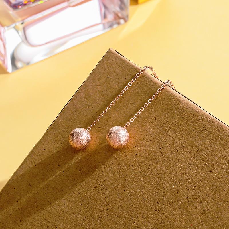 Water Drop Pearl Rhinestone Tassel Earrings