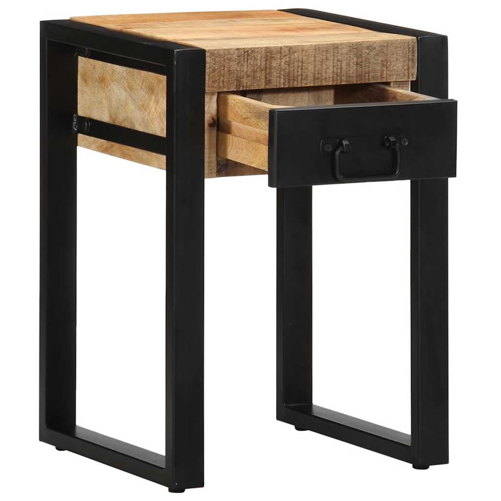 Side Table 35 X 35 X 50 Cm Rough Solid Mango Wood