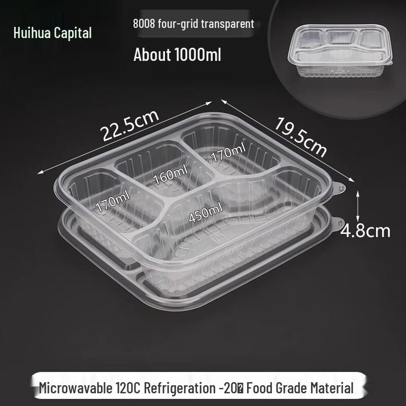 HUIHUADU Einweg-Takeaway-Lunchboxen