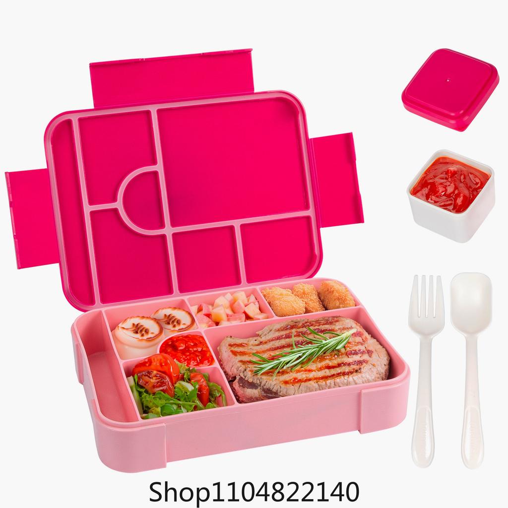 Adorable Kids Lunch Box Student Microwave Safe Travel Bento Box Picnic Container Portable Leak Proof Fruit Salad Bento Box Adult