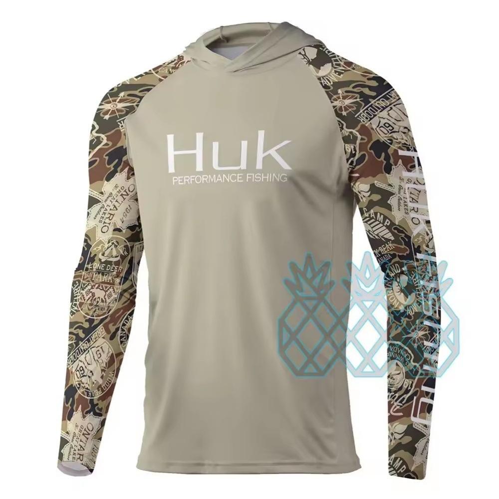 Men's and women's quick-drying clothes, sunscreen shirts, fishing suits, long-sleeved full-print T-shirts, fishing suits.