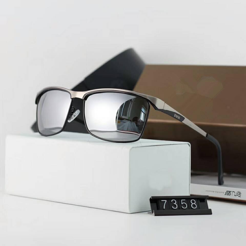 Men's Fashion Polarized Sunglasses Square Frame Driving Shades UV400 Protection-The First Picture Prevails