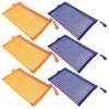 Clear Zipper Pouch Documents Pouch Bag Home Storage Strong Aluminum Alloy 23.00X11.00X0.20cm 6Pack