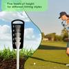 Adjustable Golf Tees Height Regulator 5 Precisions Setting Enhances Swing Accuracy Golf Practice Accessory