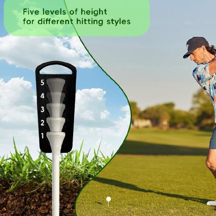 Adjustable Golf Tees Height Regulator 5 Precisions Setting Enhances Swing Accuracy Golf Practice Accessory