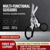 Multifunctional Emergency Rescue Shears With Strap Cutter Glass Breaker Outdoor Survival Emergency Response Tool