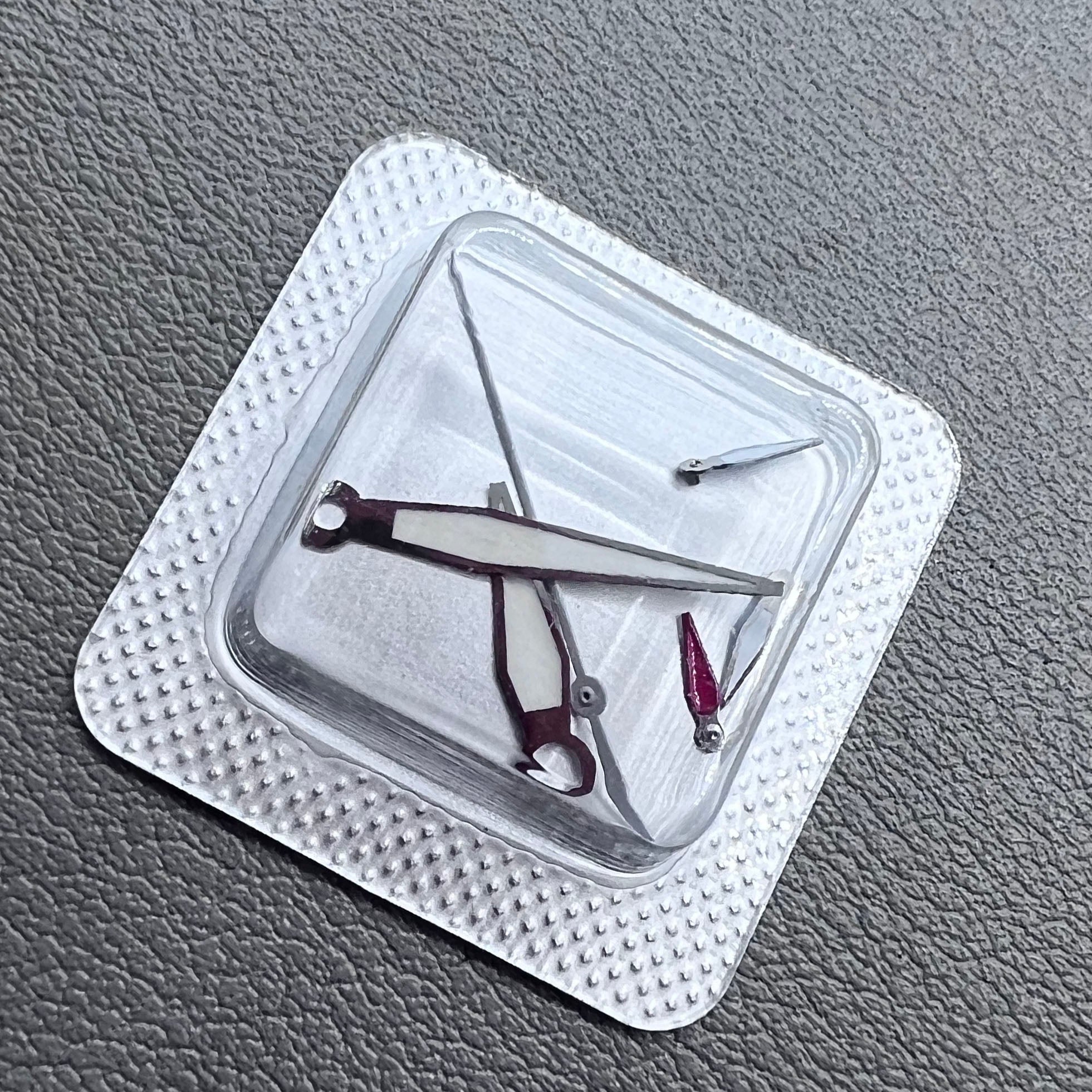 Silver Trim White Second Hand Watch Hands for ETA/Dandong 7750 Movement