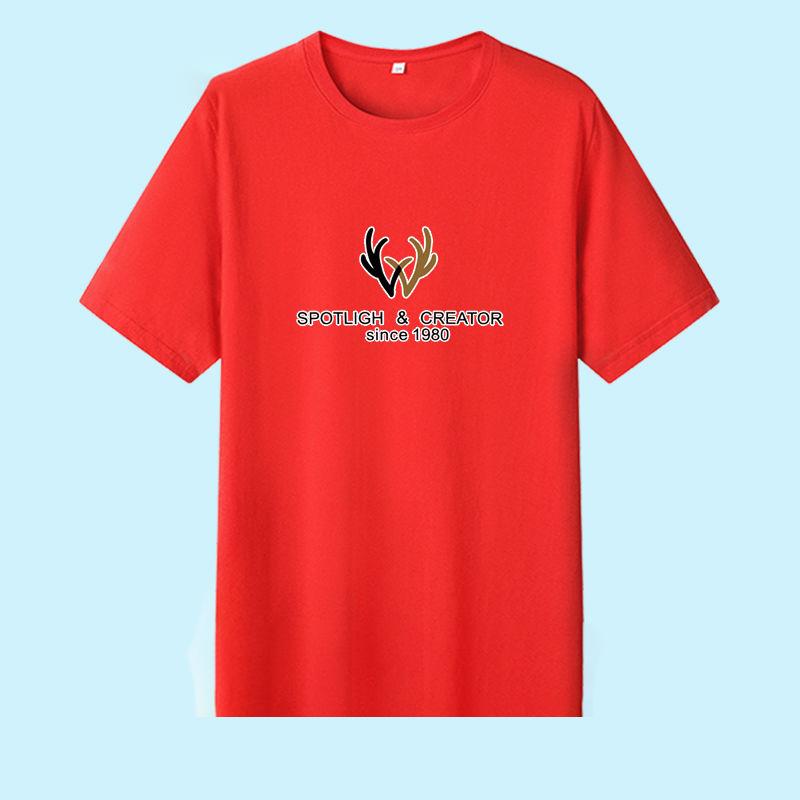 Round Neck Short-sleeved T-shirt Men 