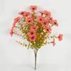Autumn Series Artificial Eucalyptus & Violet Morning Glory for Outdoor Garden Decoration