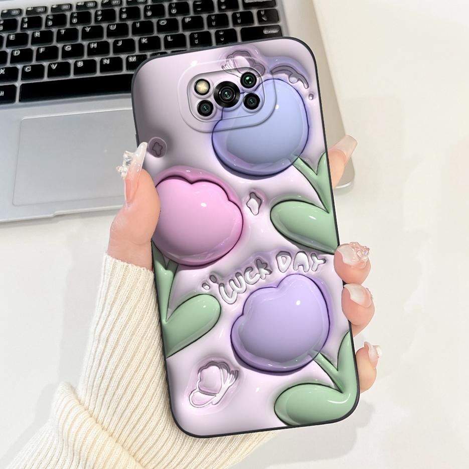 For Xiaomi Poco X3 Pro Case Luxury Candy Painted Cover Shockproof Phone Case For Xiaomi Poco X3 NFC PocoX3 Pro Soft Fundas Coque