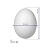 Oeuf en polystyrène - Blanc - 10 cm - Décoration personnalisable - Mixte