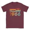Vintage Vintage 1966 Made in 1966 Retro 60th Birthday Gift TShirt Men Cotton T Shirt  Short Sleeve Tee Shirt Gift Idea Clothes