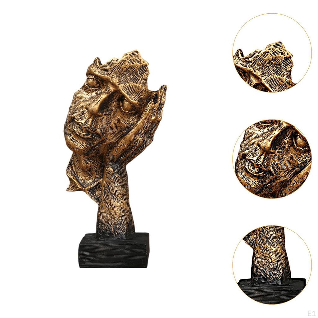 Escultura de Cara Abstracta Elegante Acento de Decoración para el Hogar