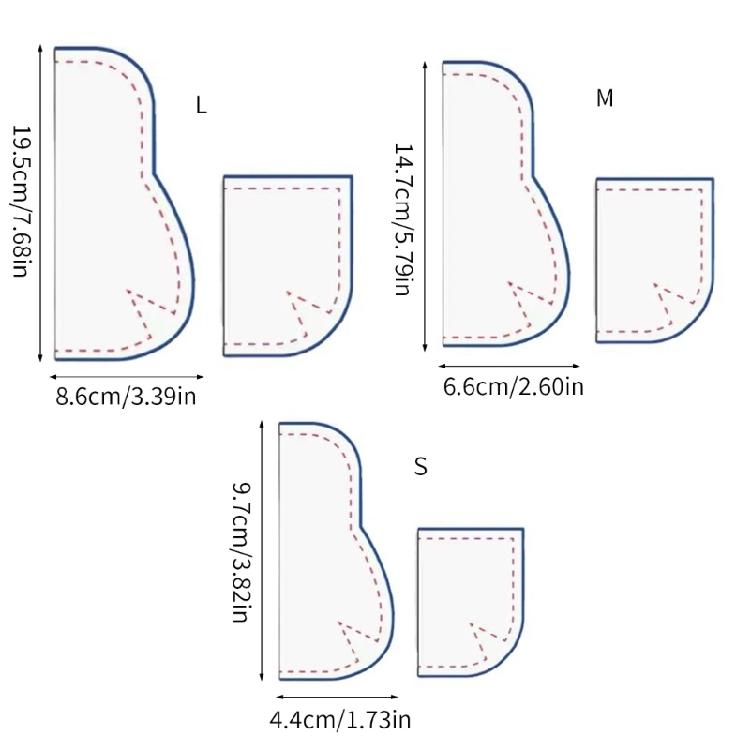 Sewing Template With Ergonomic Designs Cloth Crafting Accessory Tool