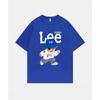 International Brand LEE Cooperation Printed Short Sleeve T-shirt 100% Cotton Round Neck Loose Fashion Simple Men's T-shirt