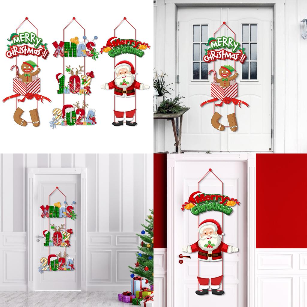 Merry Christmas Paper Door Hanging Decoration Wholesale Create A Festive Atmosphere