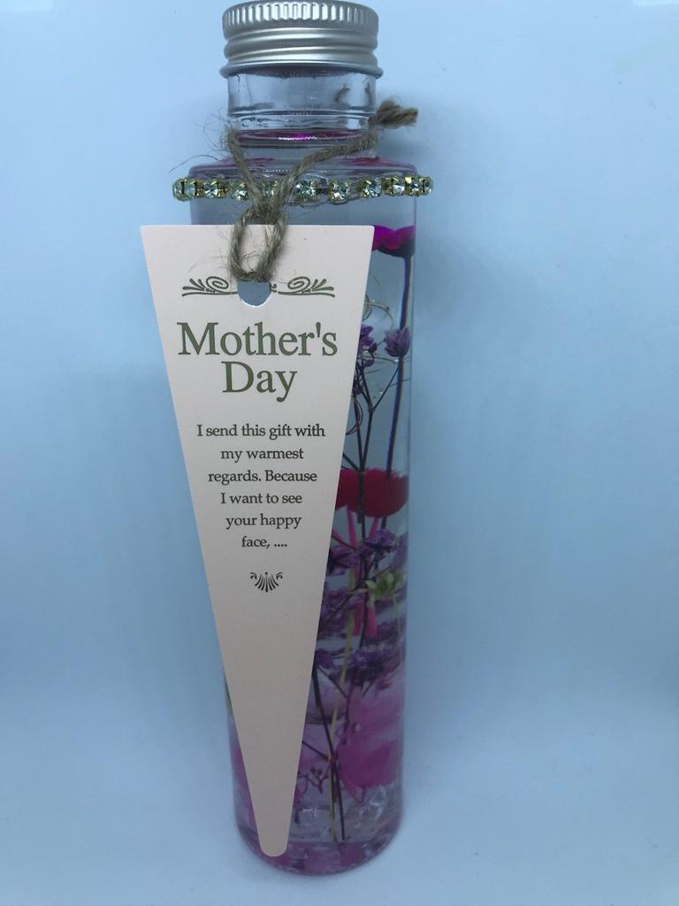 C.R Herbarium, Preserved Flowers, Gift, Mother's Day Gift, Message Card Included, Ornamental Decor (Red)
