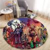 Adventure Animation Masters of the Universe Round Carpet and Rug Cartoon He-Man Pattern Home Decor Anti-slip Mat Yoga