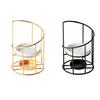 Ceramic Home Fragrances Burners for Bedroom and Living Room, Oil Dish with Open Metal Stand for Home Desk, Shelf, and Reading Use