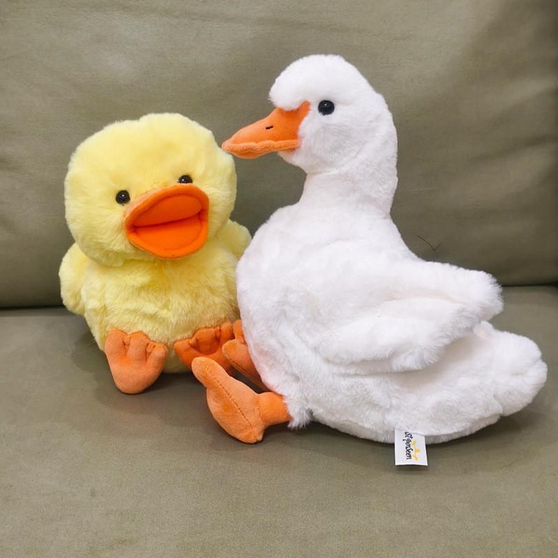 Cute Sitting Yellow Duck Plush Toy With Pp Cotton Filling For Kids And Adults