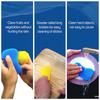 3 Pcs Silicone Dish Scrubbing Sponge Non Stick Slip Resistant Multi Purpose Efficient Silicone Kitchen Scrubber Pad with Hanging Hole