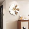 Living Room Creative Wall Clock Modern Light Luxury Clock New Style Clock Simple and Atmospheric Watch Wall Hanging Silent Home