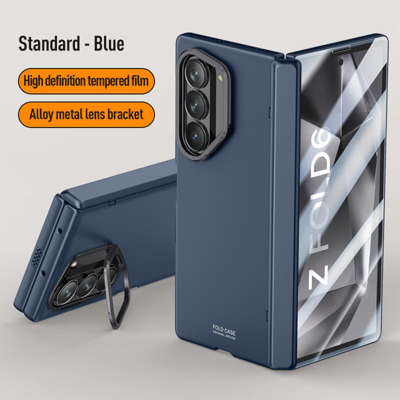 

Модный чехол для телефона Samsung Galaxy Z Fold 7 6 5G с полностью шарнирной крышкой-подставкой и защитной пленкой для экрана, противоударный For Galaxy Z Fold6